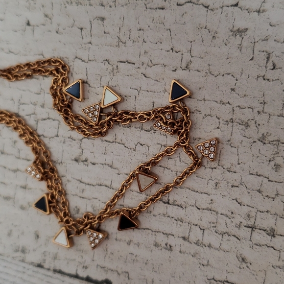 Fossil Midnight Mosaic geometric coppertone bracelet 7 inch NEW - Picture 2 of 7